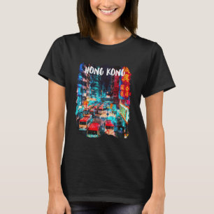 Hongkong Souvenir - Hongkong vid NattPullover H T Shirt