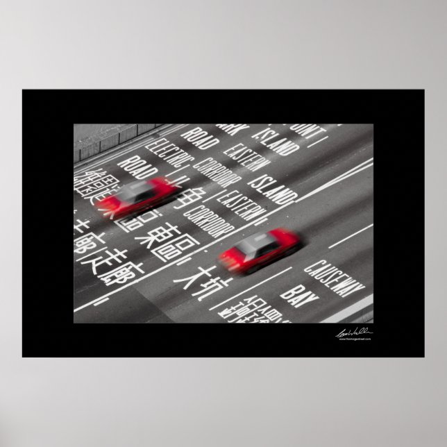 Hongkong Taxi Poster (Framsidan)