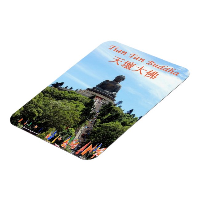 Hongkong - Tian Tan Buddha - Magnet (Vänstra Sidan)