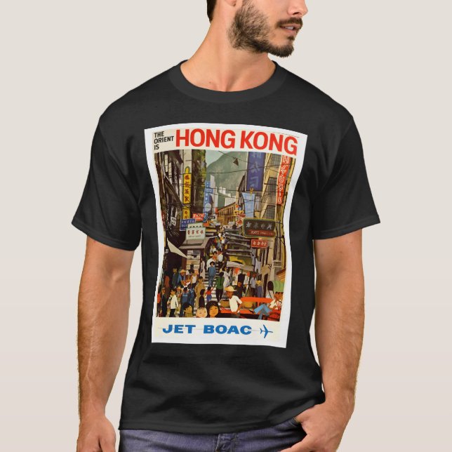 Hongkong Vintage resor T Shirt (Framsida)