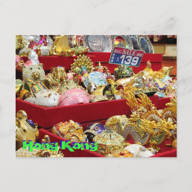 Hongkongmarknaden Vykort (Framsida)