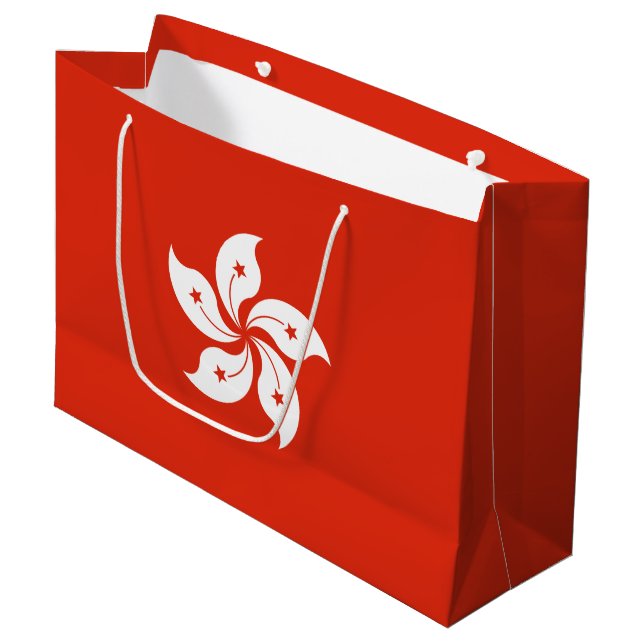 Hongkongs flagga (Framsidan Vinklad)