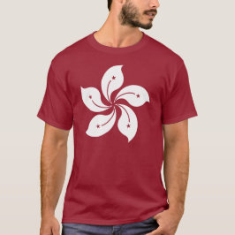 Hongkongs Flagga Emblem T Shirt