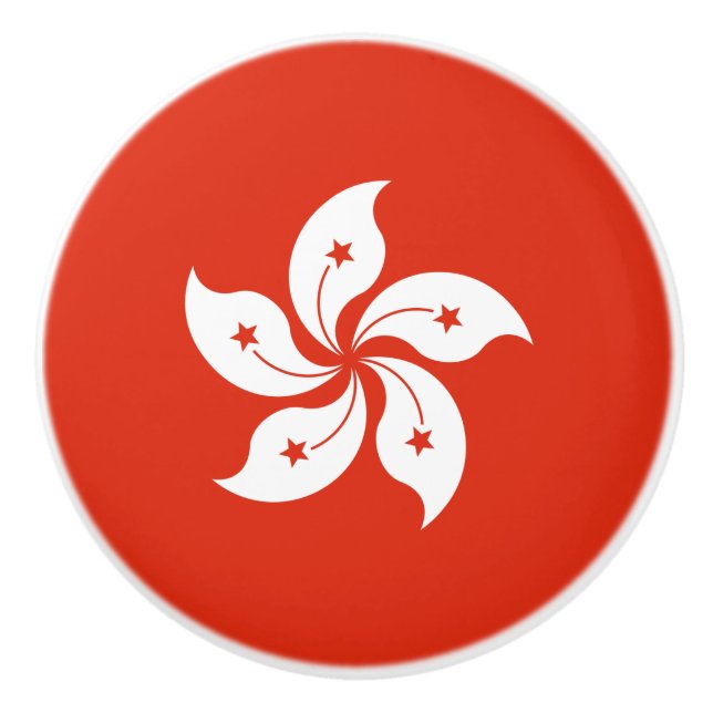 Hongkongs flagga knopp (Framsidan)