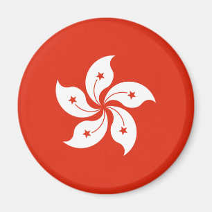 Hongkongs flagga magnet