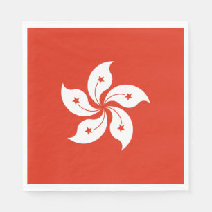 Hongkongs flagga pappersservett