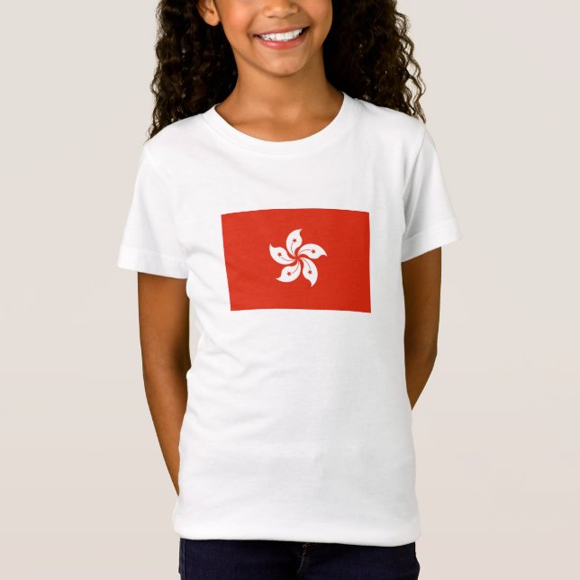 Hongkongs flagga t shirt (Framsida)