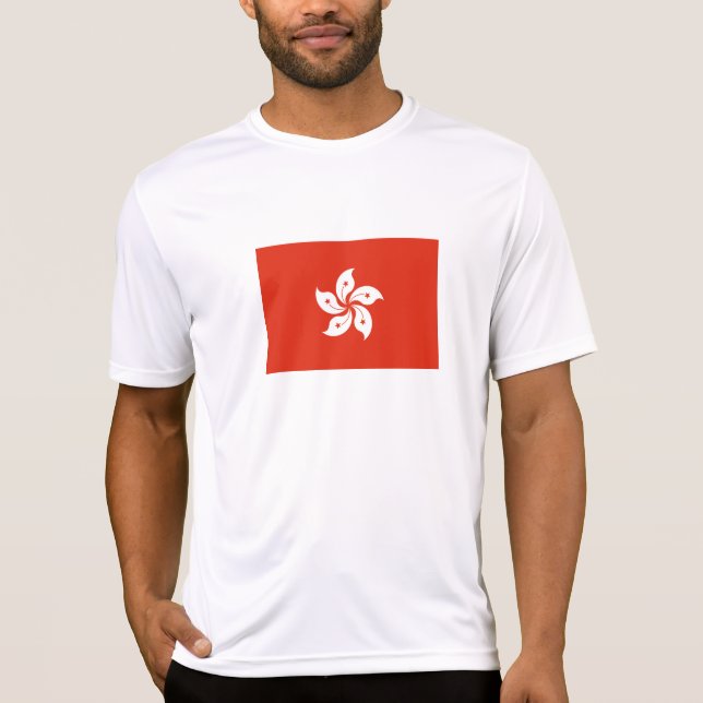Hongkongs flagga t shirt (Framsida)