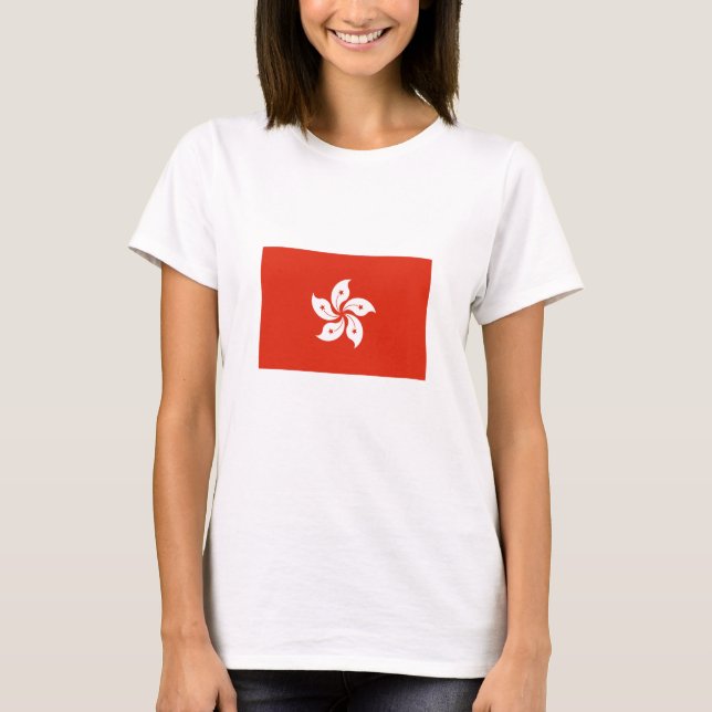 Hongkongs flagga t shirt (Framsida)