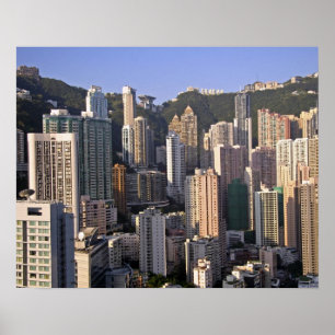 Hongkongs landskap, China Poster