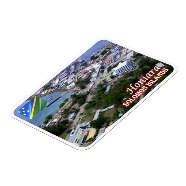 Honiara - Flygvy - Salomonöarna - Magnet (Vänstra Sidan)