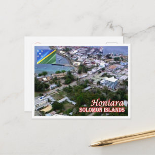 Honiara - Flygvy - Salomonöarna - Vykort