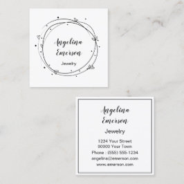 Honinandning Handgjorda Fyrkantigt Visitkort