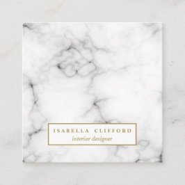 Honinvit marmor | logotyp av professionell fyrkantigt visitkort