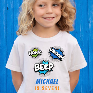 Honk beep vroom monster trucks boy birthday t shirt