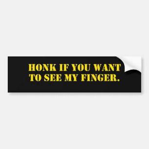 Honk Finger Bildekal
