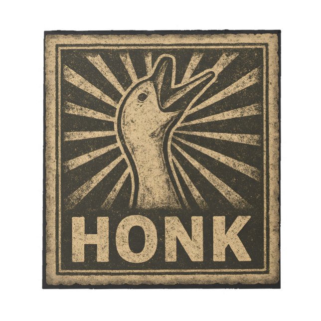 Honk Goose Funny Anka Chicken Meme Anteckningsblock (Framsida)