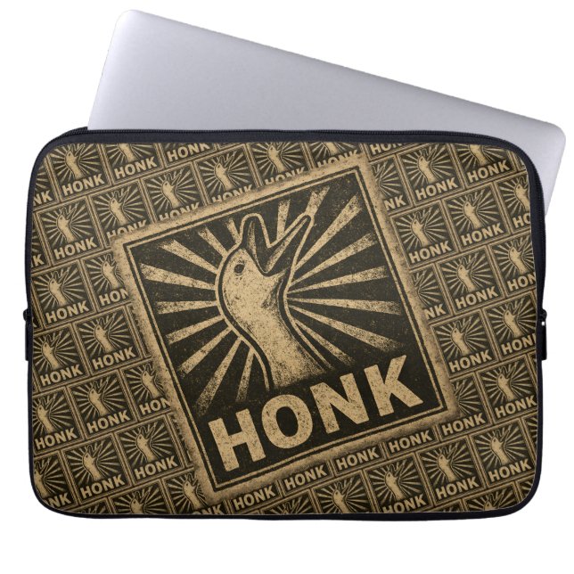 Honk Goose Funny Anka Chicken Meme Laptop Fodral (Framsidan)