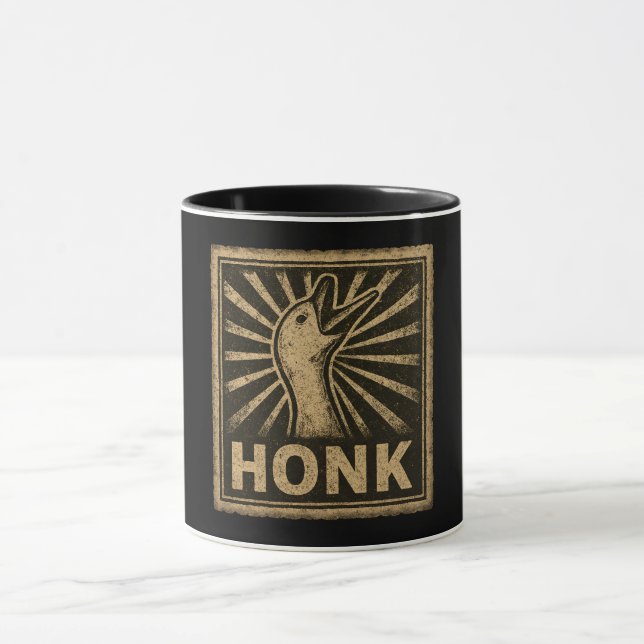 Honk Goose Funny Anka Chicken Meme Mugg (Center)