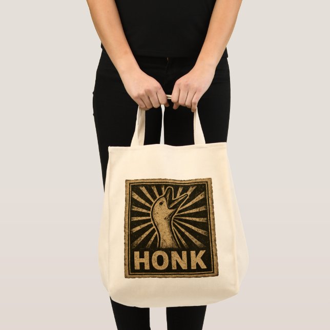 Honk Goose Funny Anka Chicken Meme Tygkasse (Framsida (produkt))