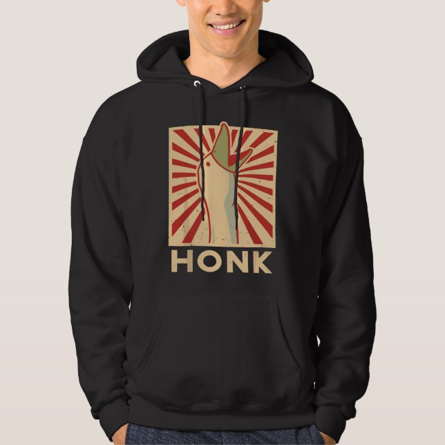 Honk goose - Funny Duck chicken meme Gift Idea  Hoodie (Framsida)