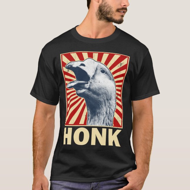 Honk  Goose Game Animal Meme Goose T Shirt (Framsida)