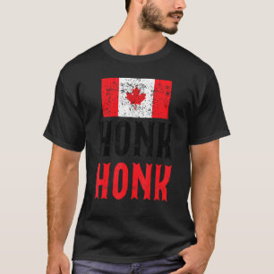 Honk Honk Canadian Truckers Rule Canada Funny Vint T Shirt