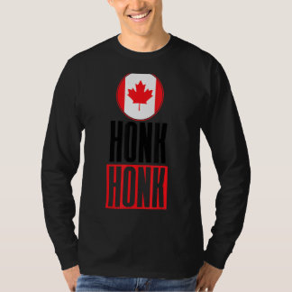 Honk Honk Canadian Truckers Rule Canada Funny Vint T Shirt