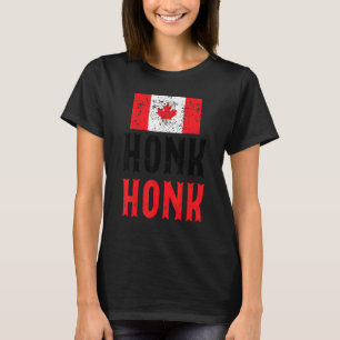 Honk Honk Canadian Truckers Rule Canada Vintage T Shirt