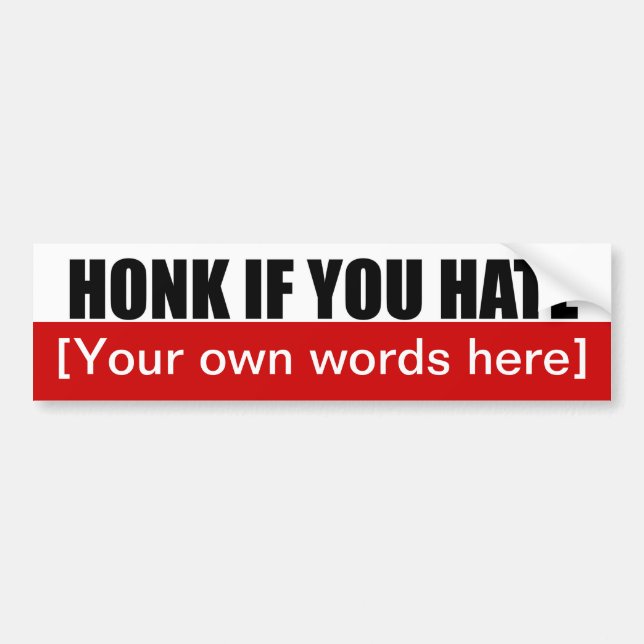 honk-if-you-hattemplate-02 bildekal (Framsidan)