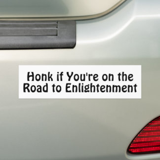 Honk if You're on the Road to Enlightenment Bildekal