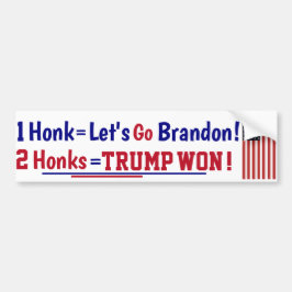 Honk Låt oss go Brandon Bumper Sticker Bildekal