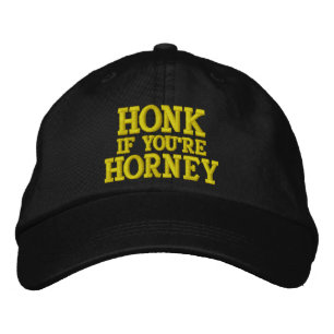 HONK OM DU ÄR HORNEY BRODERAD KEPS