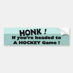 Honk om du är på väg till ett Hockey-spel Bildekal