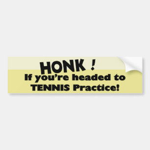 Honk om du är på väg till tennis träning bildekal