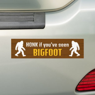 Honk om du har sett Bigfoot Bildekal