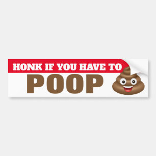 Honk om du måste sticka bildekal