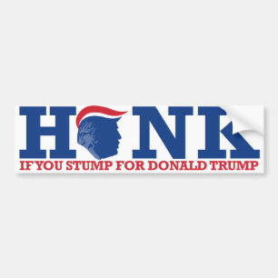 Honk om du stumpar för Donald Trump - ReTrumplican Bildekal