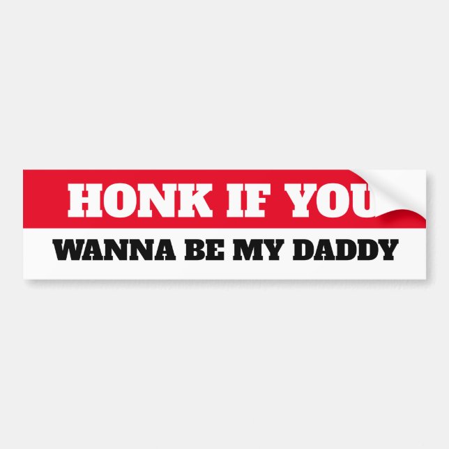 HONK OM DU VILL VARA MIN DADDY BILDEKAL (Framsidan)