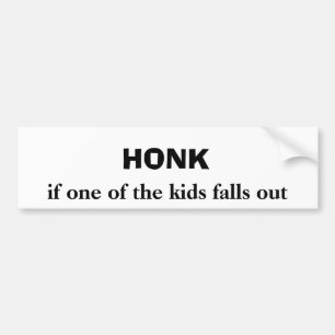 Honk om ett barn faller ut i Humor Bildekal