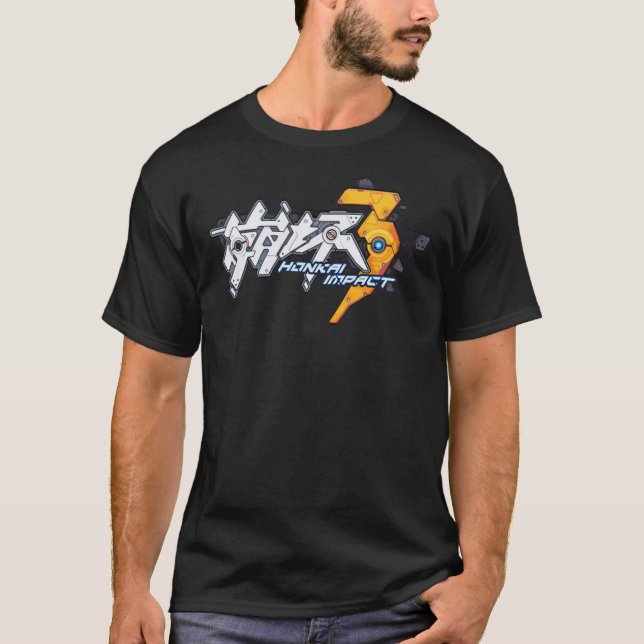 Honkai Illustrasi Logotyp T Shirt (Framsida)