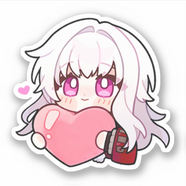 Honkai Star Rail Chibi Clara Sticker Klistermärken (Framsida)