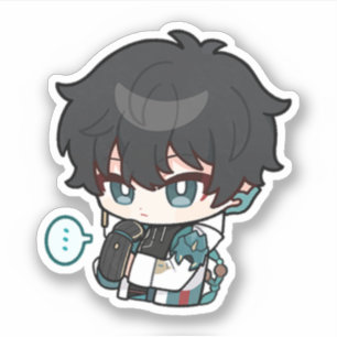 Honkai Star Rail Chibi Dan Heng Sticker Klistermärken