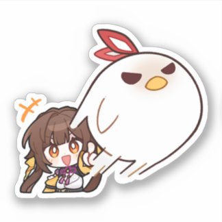 Honkai Star Rail Chibi Sushang Phoenix Sticker Klistermärken