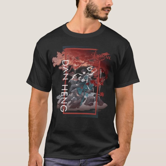 Honkai Star Rail - Dan Heng - Character Porträtt T Shirt (Framsida)