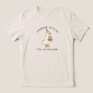 Honking Into Birthday Goose Funny Custom Age T Shirt