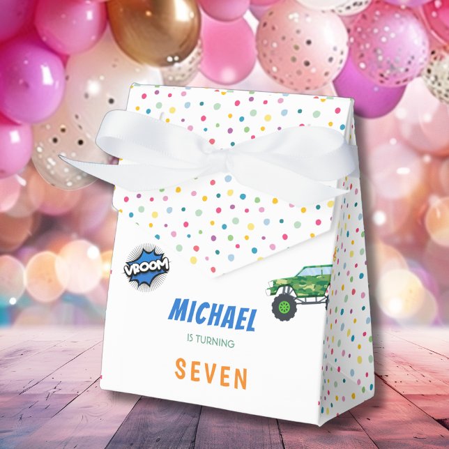 Honkpip-vallonodjurets födelsedag i lastbilar presentaskar (Skapare uppladdad)