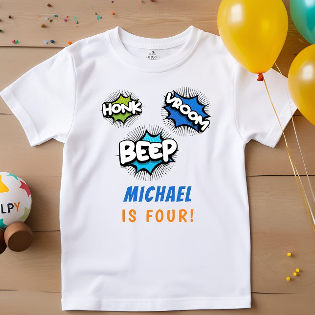 Honkpip-vallonodjurets födelsedag i lastbilar t shirt (Skapare uppladdad)