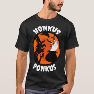 Honkus Ponkus Anka Goose Halloween svart lab puppy T Shirt
