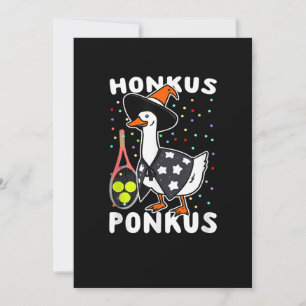 Honkus Ponkus Funny Goose Halloween Costume Tennis Spara Datumet
